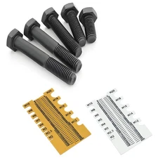 Screw Measuring Ruler Thread Size Checker Metric Bolt Size Sorter M2 - M20
