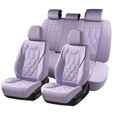 Seat Covers Universal Fit for Cars SUV Trucks, Purple Full Set F: Purple