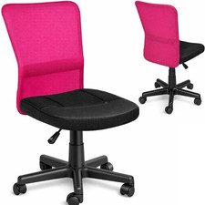 Sedia Scrivania Ufficio Cameretta Girevole Tessuto Rete Altezza Regolabile Fuxia