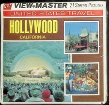 Hollywood California 3d View-Master 3 Reel Packet NEW SEALED Beverly Hills