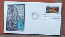 ACADIA NATIONAL PARK BAR HARBOR MAINE 2001  ARTMASTER CACHET FDC VF UNADDR