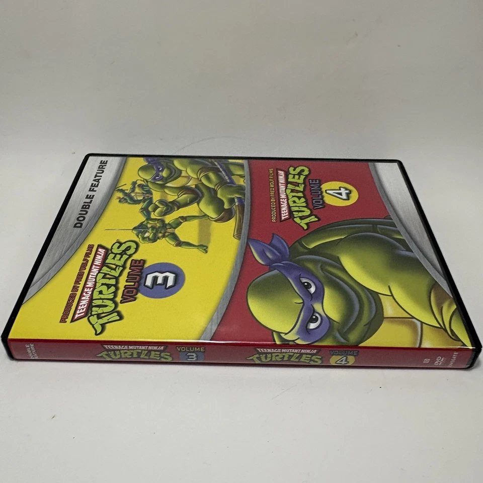 Teenage Mutant Ninja Turtles Double Feature Volumes 3 & 4 DVD 2 Disc Set Foto 3 de 4