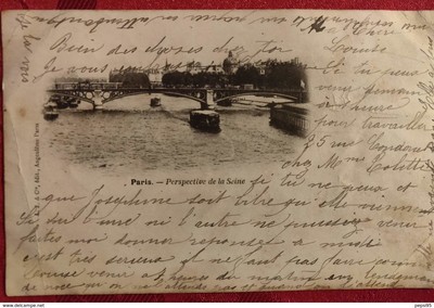 75 PARIS - Perspective de la Seine (L. J. & Cie, edit., Angoulême)