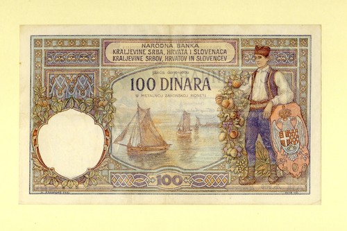 JUGOSLAWIEN 100 DINARA 1920 P-22 SS++ KÖNIGREICH DER SERBEN, KROATEN UND SLOWENEN - Bild 2 von 3