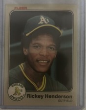 1983 Fleer - #519 Rickey Henderson