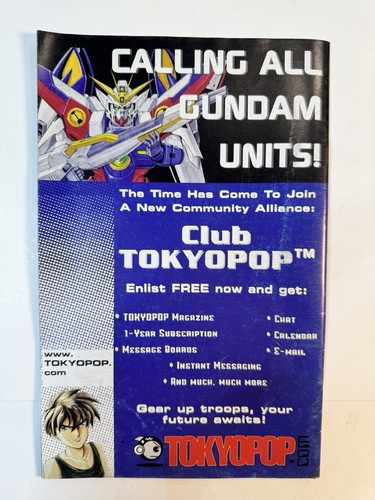 Mobile Suit Gundam Wing Comic #1 (Tokyopop April 5, 2000) VF MINT - Picture 2 of 2