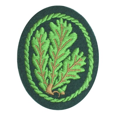 Reproduktion des deutschen Heer-Jäger-Blätter-Emblems aus dem 2. Weltkrieg-neu