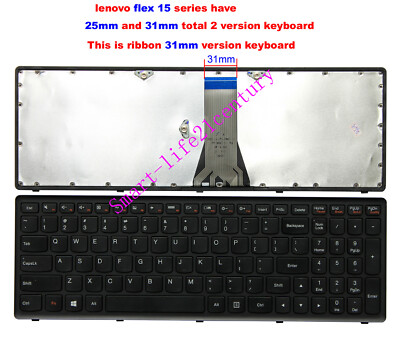New for Lenovo FLEX15,FLEX15AP-IFI series 31mm ribbon Keyboard US non-backlit