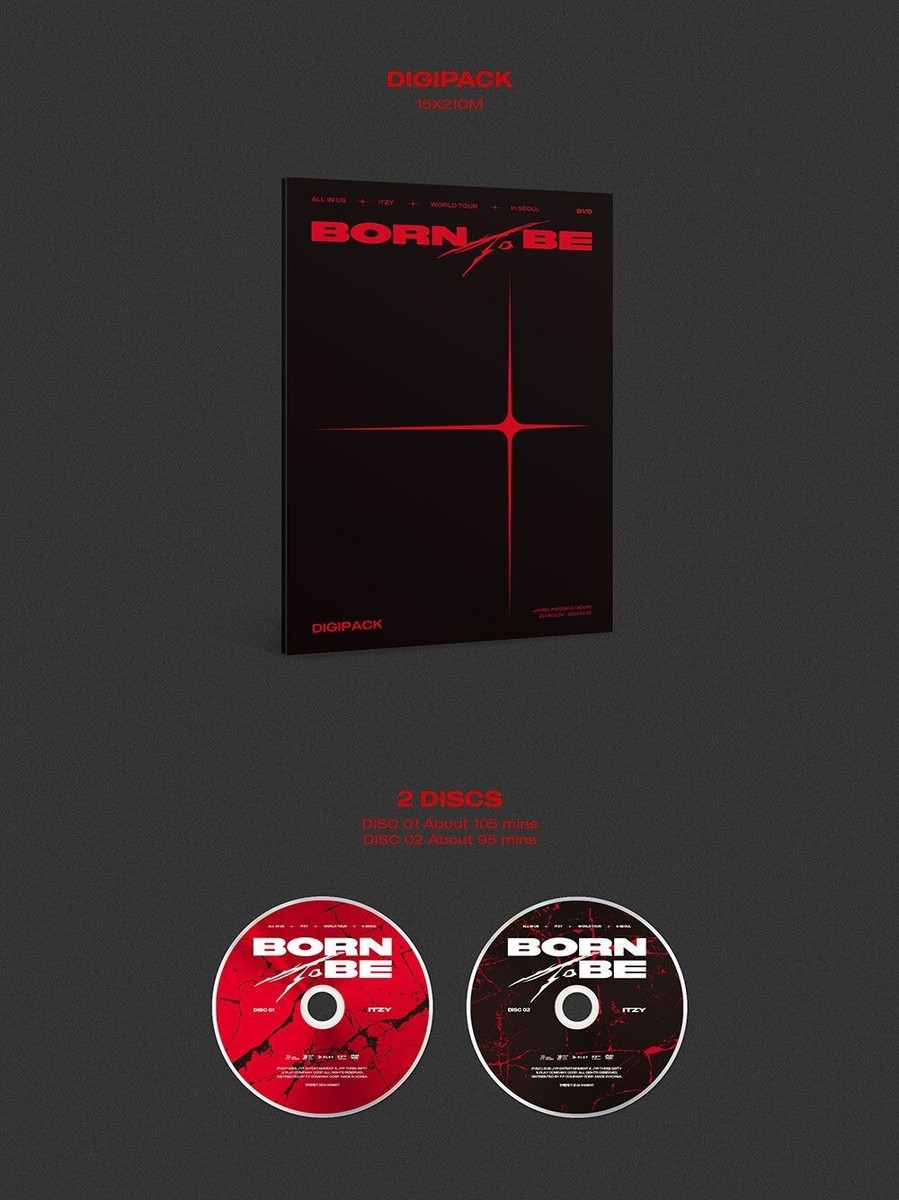 ITZY - ITZY 2ND WORLD TOUR 'BORN TO BE' in SEOUL DVD Photo Book K