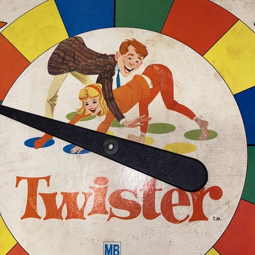 VTG Milton Bradley Twister Game 1966 Spinner Board Only Vintage Game Room - Picture 12 of 21