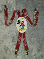 Vintage MICKEY MOUSE and Crew elastic Suspenders - The Walt Disney Company