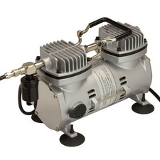 Airbrush Kompressor Oelfrei Doppelkolben Saturn 40 Druckluft Automatik