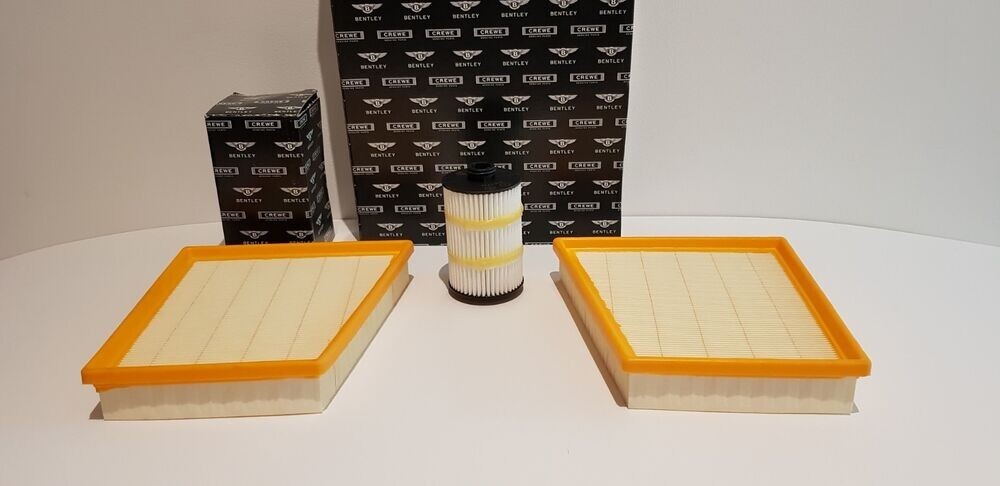 Bentley Continental Gt V8 Service Kit Engine Air Filter & Oil Filter Set 
