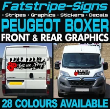 to fit PEUGEOT BOXER GRAPHICS STICKERS STRIPES DAY VAN CAMPER MOTORHOME LWB XLWB