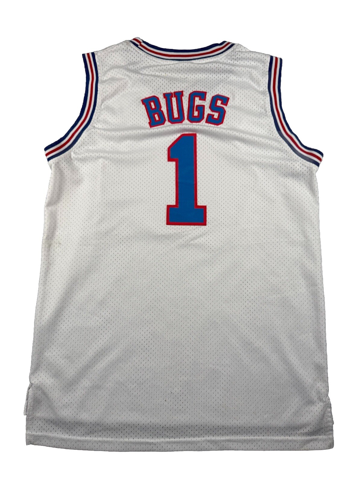 Vintage Champion Bugs Jersey Tune Squad White Jordan Best Friend Logo Pullover thumbnail 2