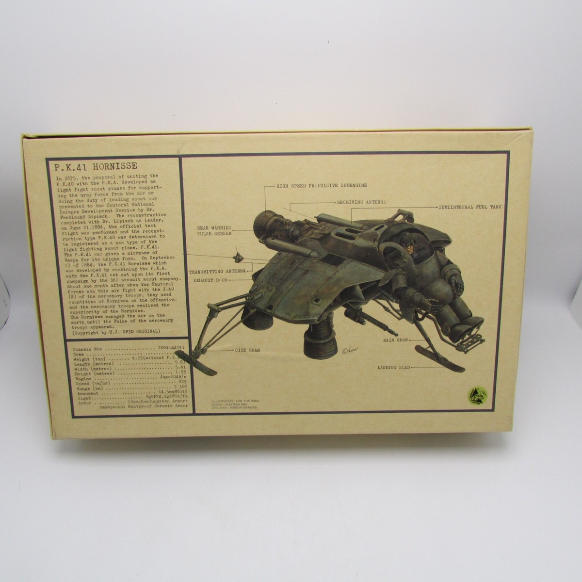 Nitto 1/20 SF3D Original Hornisse Plastic Model Kit - Opened