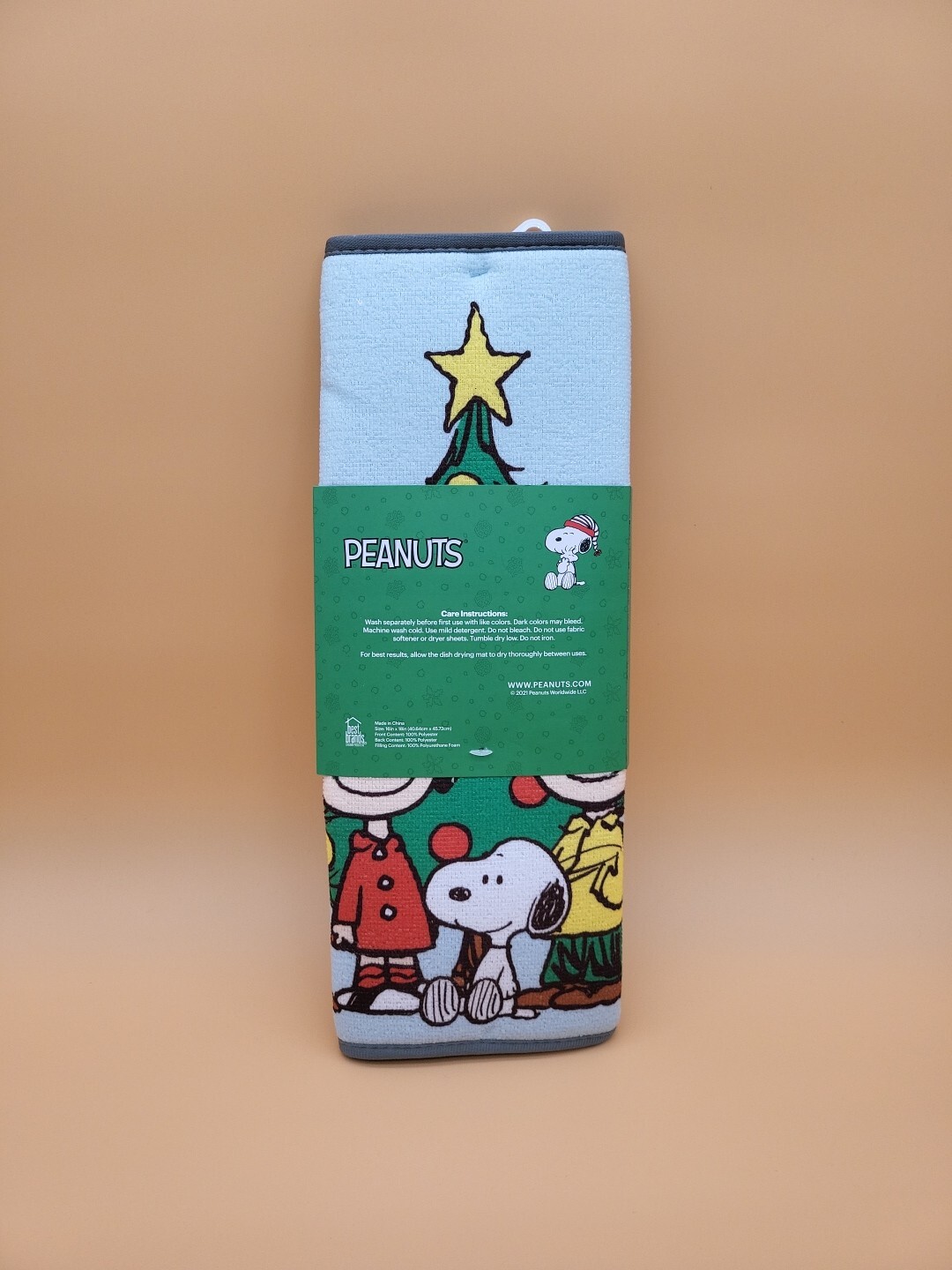New Best Brands Peanuts Snoopy & Gang Christmas 2021 Dish Drying Mat