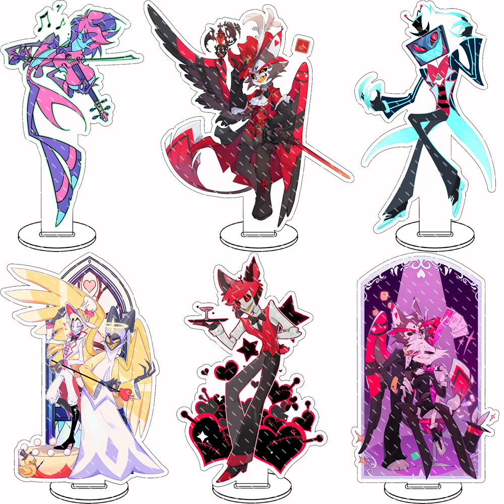 15cm Hazbin Hotel Adam Husk Alastor Acrylic Stand Figure Desktop