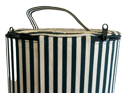 Vintage Vita Bath Train Case 6 X 8 X 5“ Zipper Closure - Empty - Picture 5 of 7