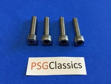 x4 Suzuki VS750 Intruder 85-91 Exhaust Manifold Stainless Steel Screws Bolts 750