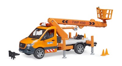 BRUDER  02679 MB Sprinter Arbeitsbühne mit Light + Sound Modul, NEU & OVP