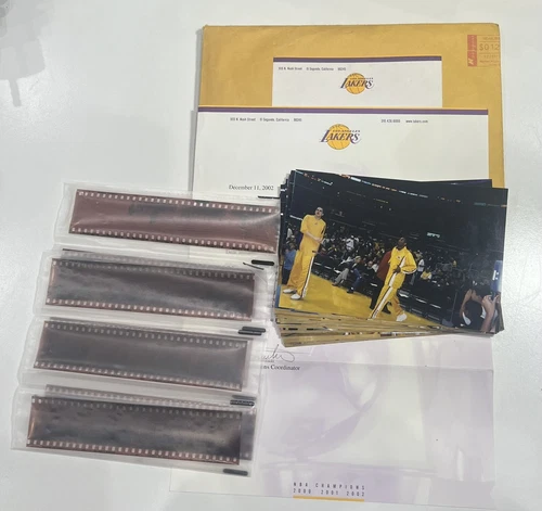 Los Angeles Lakers Kobe Bryant Shaquille O'Neal 2002 Photos with Film Strip