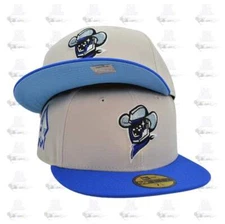 New Era Sugarland Space Cowboys Stone Gray Blue Bead 59Fifty 5950 Patch Fitted