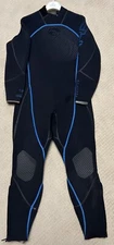 Bare 7mm Reactive, Men's Full Wetsuit Size 2XLS, Black/Blue Used Good Condition