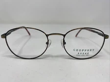Geoffrey Beene GB 1075 DA/AG 54-20-140 Demi Amber/Gold Eyeglasses Frame :O44