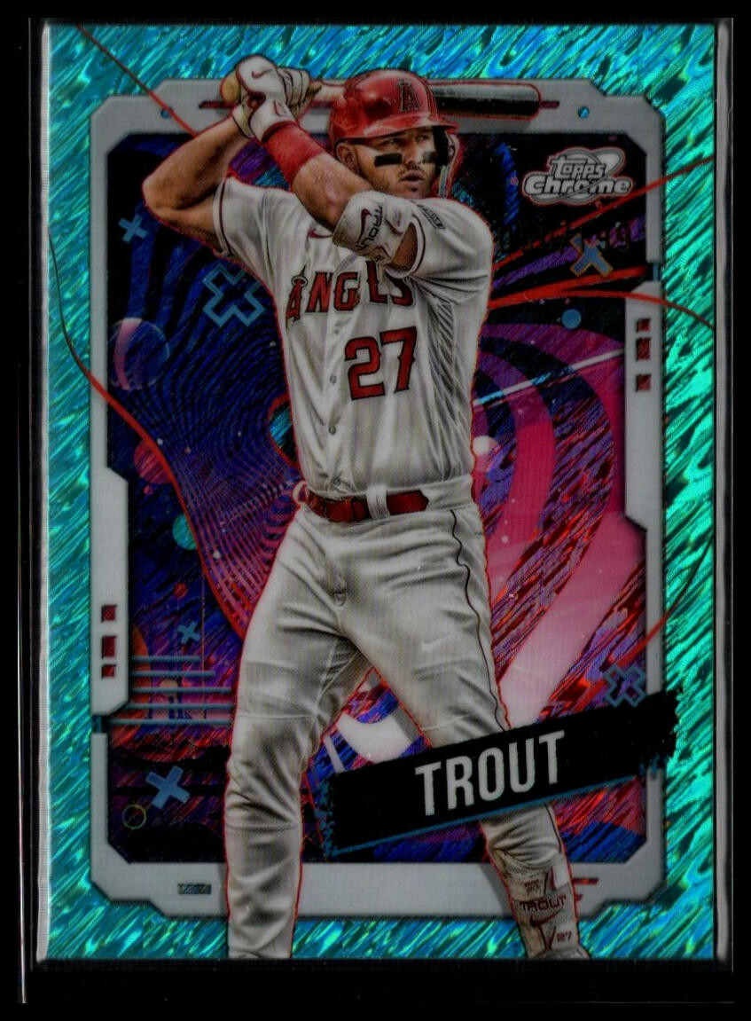 2024 Topps Cosmic Chrome Mike Trout #35 Aqua /199