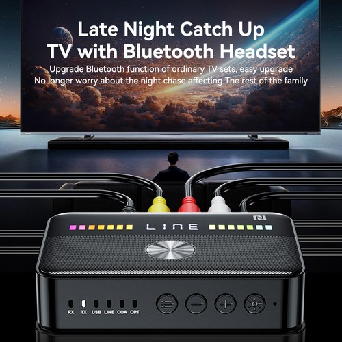 Bluetooth 5.3 NFC Transmitter Empfänger Sender Receiver Stereo Audio AUX Adapter - Afbeelding 10 van 21