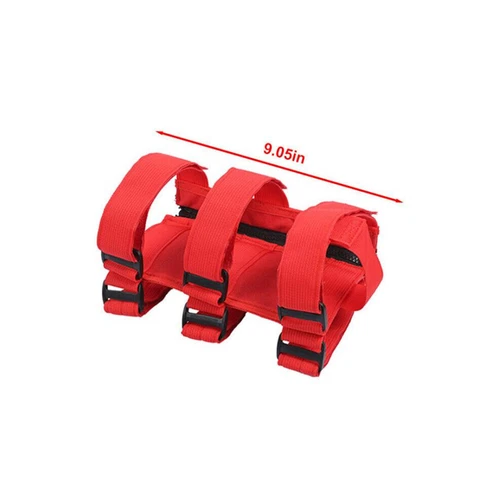For 2021-2024 Ford Bronco Red Adjustable Roll Bar Fire Extinguisher Mount Holder - Foto 8 di 10