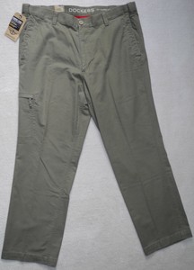 Nwt Men Dockers D3 Brown Hvy 100 Cotton Comfort Cargo Pants