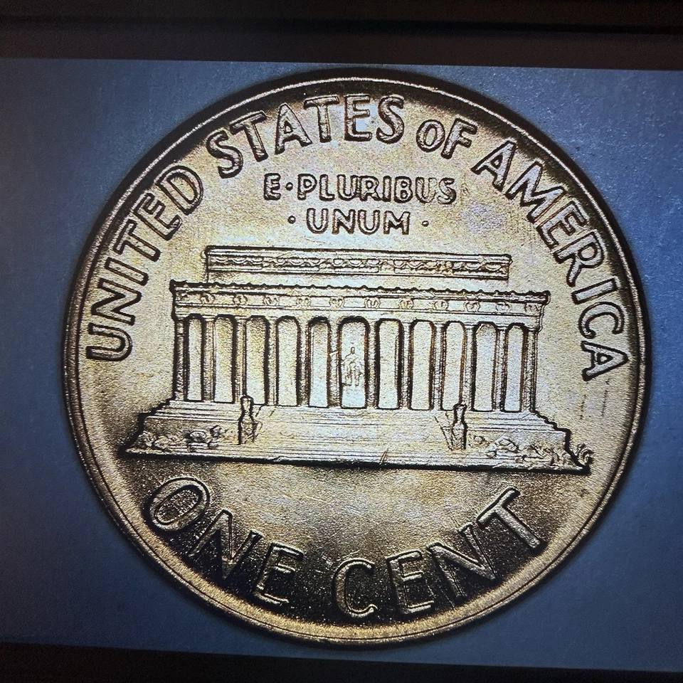 1969 S Lincoln Memorial Cent-  DOUBLE DIE REVERSE DDR- From OBW Roll- BU - Image 2 of 4