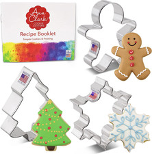 Christmas Cookie Cutters 3-Pc. Set Made in USA
