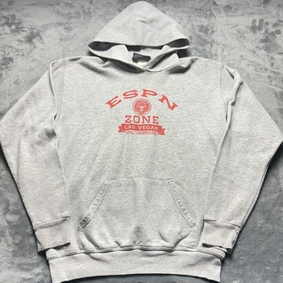 Vintage 90s Espn Hoodie Mens Small Gray Zone Las Vegas Still Undefeated Disney