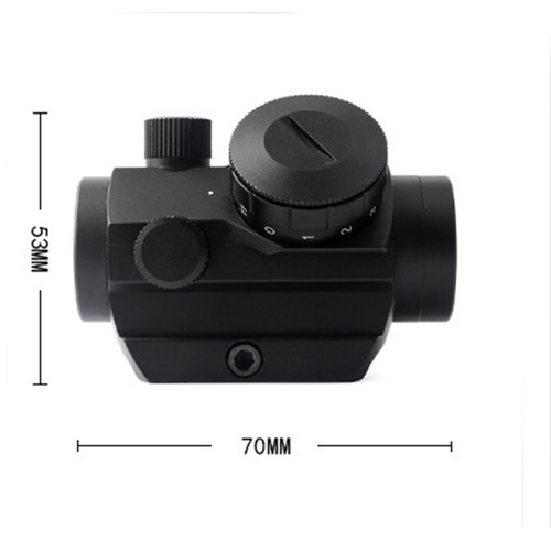 Micro Red Dot Sight Scope 3 MOA 1x25mm Reflex Sight W/ 1'' Riser 20mm Rail Mount - Picture 6 of 17