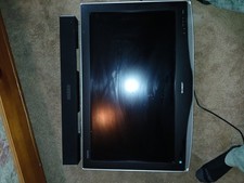 Sharp Aquos Black Flat-Screen LED TV with Soundbar Home Theater Entertainment