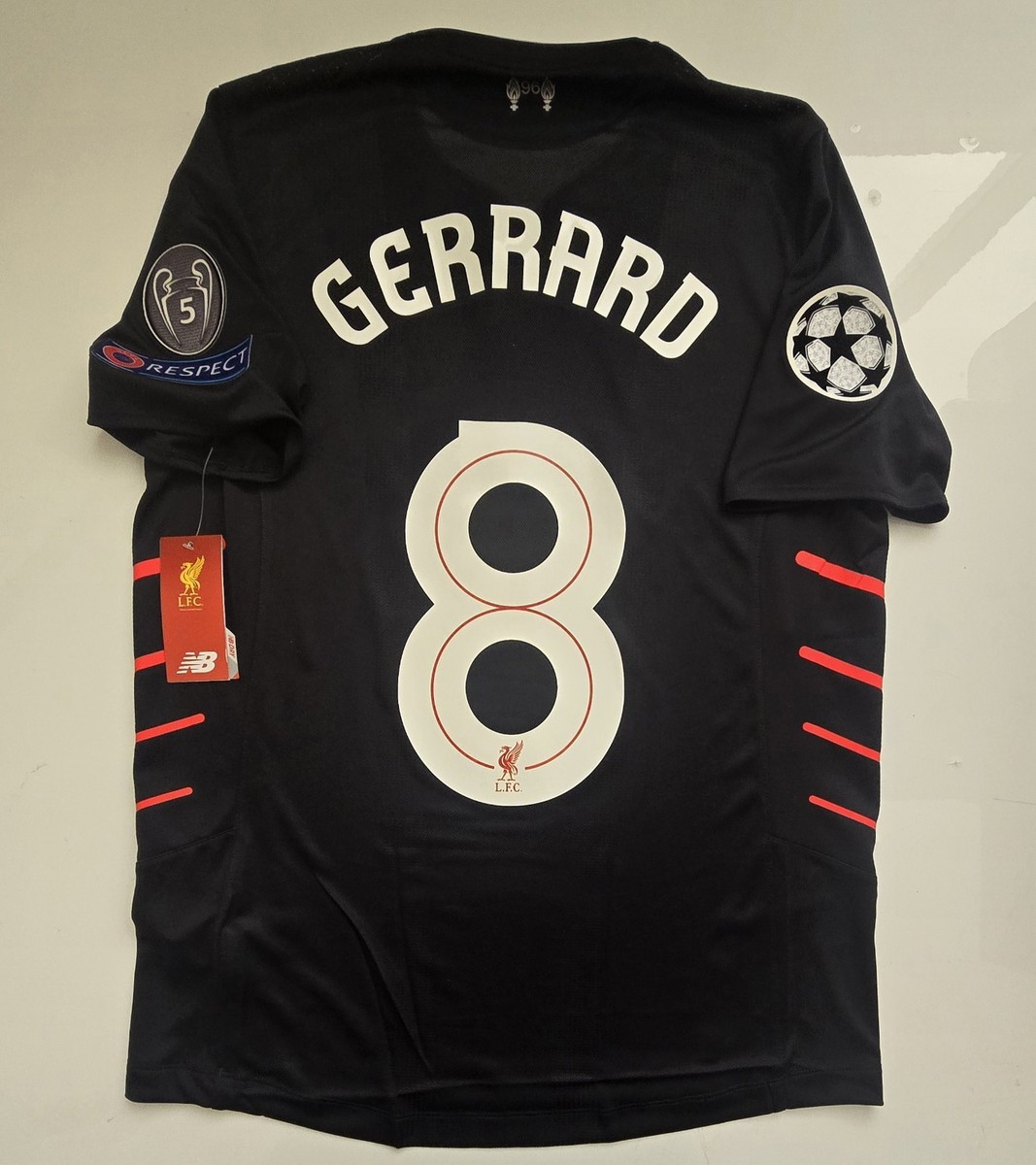 2016/17 NEW BALANCE LIVERPOOL #8 GERRARD UCL AWAY SOCCER JERSEY