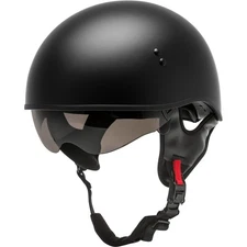 GMax Matte Black HH-65 Naked Half Helmet ( Size M / Medium ) H1650075