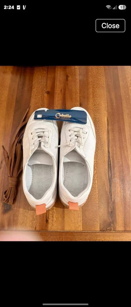 Ladies cabello white sneaker