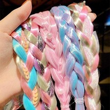 2023 New Girls butterfly Colorful Braid Headband