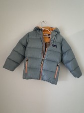 Patagonia Hi Loft Down Sweater Hoody Toddler Kids Jacket - 5T - Thermal Blue