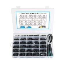 KOOTANS 32Size 1225Pcs Metric Nitrile Rubber O Rings Assortment Kit + 4pcs O-...