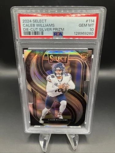 Caleb Williams 2024 Panini Select Silver Premier Level Rookie PSA 10!! Bears!