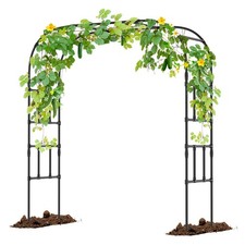 ABORON Metal Garden Arch Trellis - For Climbing Plants, Arbors & Garden Arches.