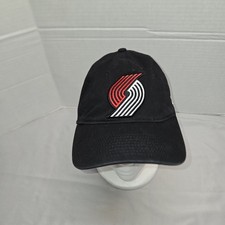 NBA Portland Trail Blazers Adj Strapback Baseball Hat Rip City Back Logo Euc