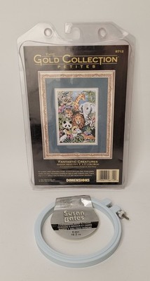 Gold Collection Petites by Dimensions Fantastic Creatures Kit #6712 w/ Hoop 5x7