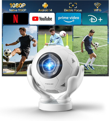 Magcubic HY320F Soccer Projector, Native 1080P 4K Support, WiFi 6 Bluetooth 5.4,