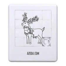 'Reindeer with Lights' Sliding Puzzle (PZ00039726)